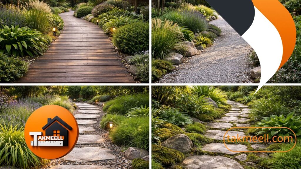 أشكال ممرات حدائق متنوعة تناسب جميع المساحات