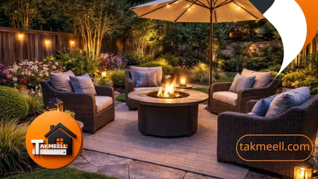 جلسات حدائق منزلية مريحة