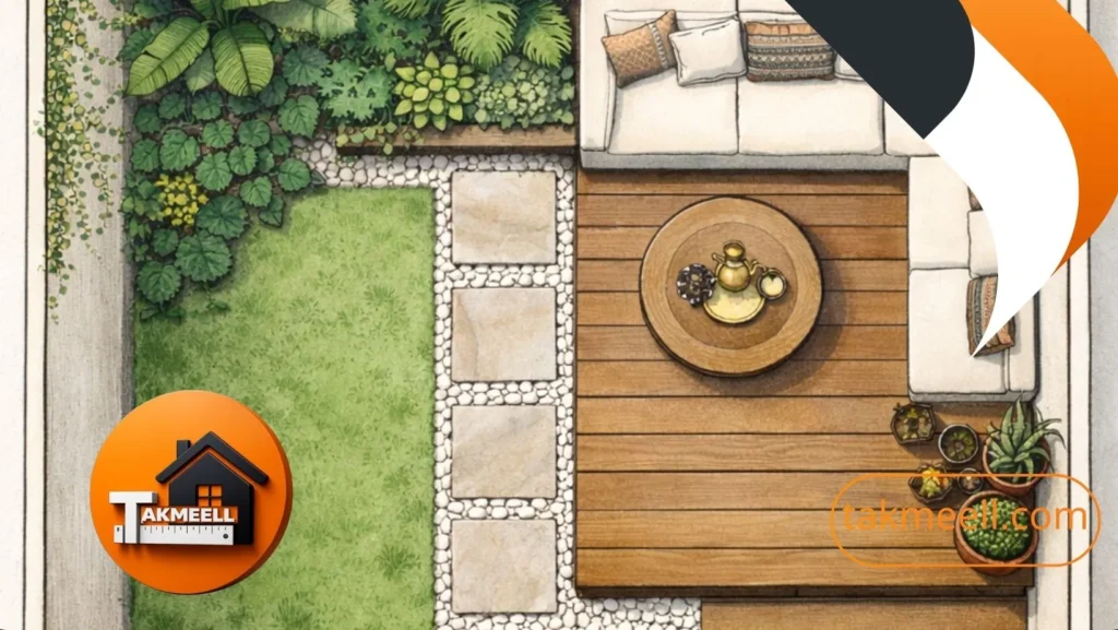 أفكار استغلال المساحات في تنسيق حدائق منزلية صغيرة