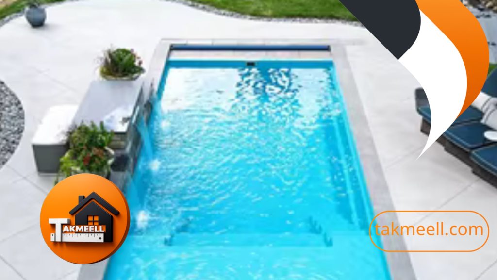 تصميم حوض سباحة خرساني