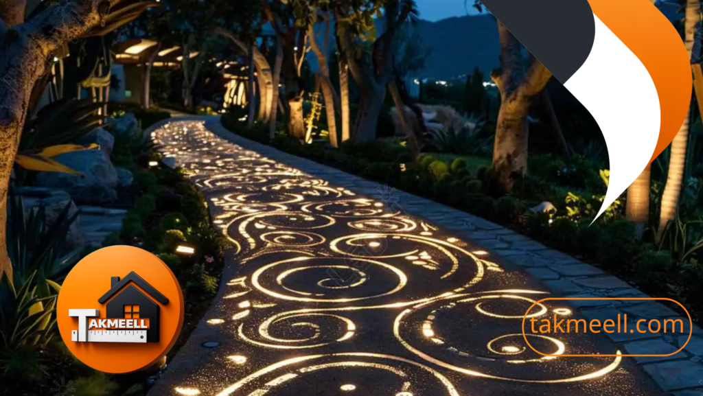 طرق تصميم الإضاءة الخارجية للحدائق